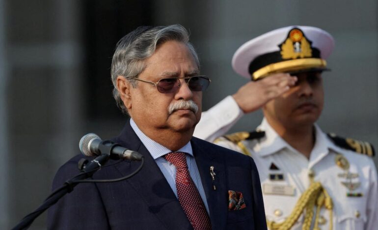 Bangladesh President Mohammed Shahabuddin, long-time ally of Sheikh Hasina, resigns