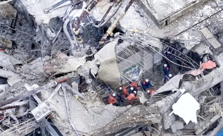 Death toll rises to 18 as rescuers comb through quake rubble in southwestern Japan