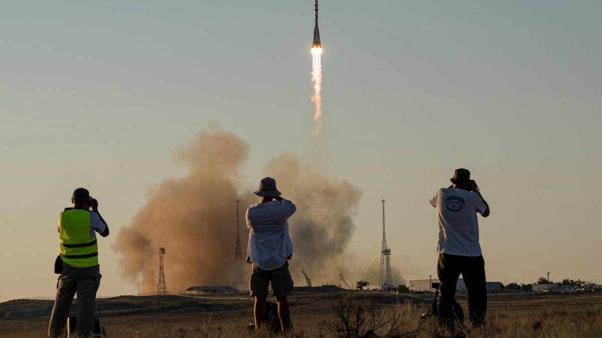Nasa’s Anil Menon, two Russians blast off for 8-month International Space Station mission