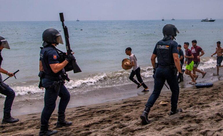 Spain deploys military to Ceuta after thousands of people breach Morocco’s border, at least nine die