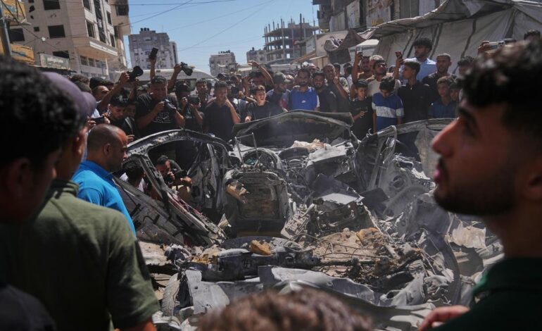 Gaza civil defence says Israeli attacks kill six