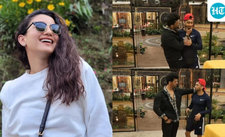 Gauahar Khan says ‘maza aagya’ as ex-boyfriend Kushal Tandon kisses husband Zaid Darbar on Alliance. Watch