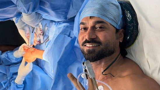 Salman Yusuf Khan on freak accident that led to hand surgery: I slipped, fell 13 feet and broke my hand