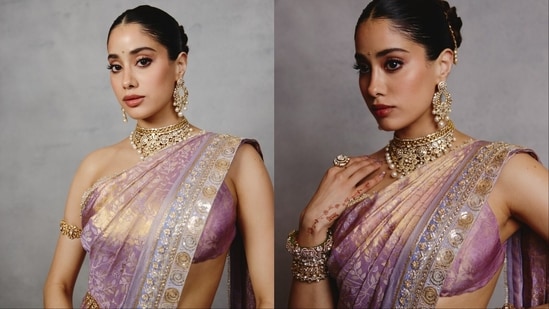 Janhvi Kapoor flaunts boyfriend Shikhar Pahariya’s name in mehendi at Anshula Kapoor’s wedding reception. See photos