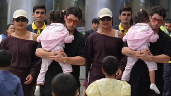 Priyanka Chopra lands in Hyderabad with Nick Jonas and daughter Malti Marie; SS Rajamouli’s Varanasi shoot resumes?