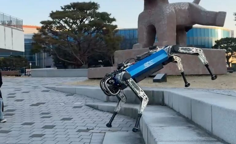 Robot dog adapts to terrain without human control, leaps and climbs stairs | Technology News
