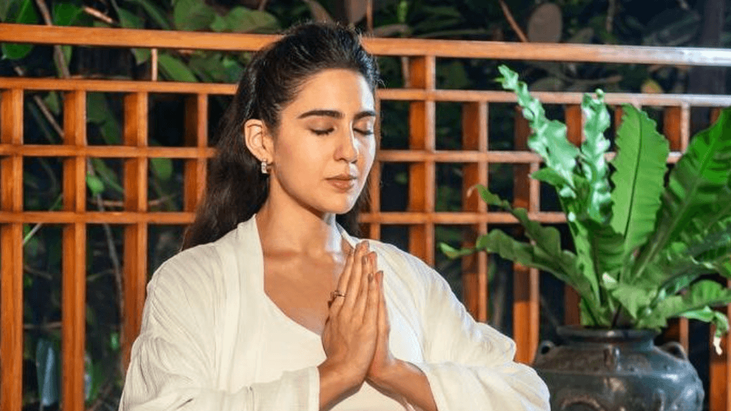 Supta baddha konasana is the yoga pose that may help you feel less bloated after meals