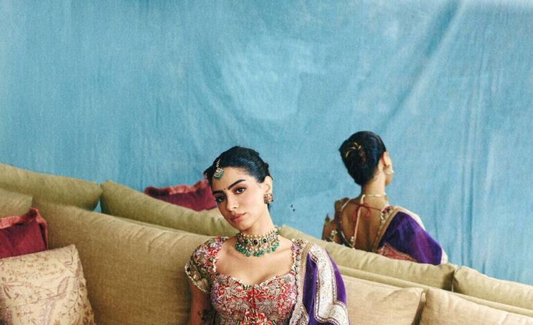 Khushi Kapoor’s custom Anamika Khanna patchwork lehenga taps into India’s rich patchwork traditions