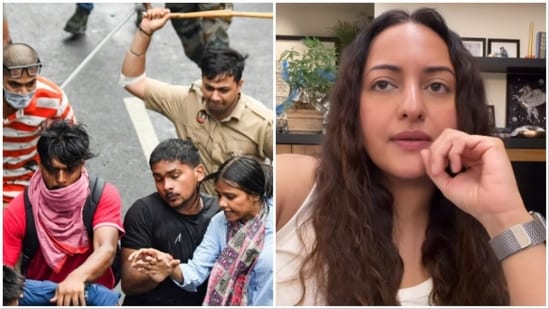 Sonakshi Sinha shares visuals of lathi-charge on students during CJP protest: ‘Poore desh ka dil toot gaya’