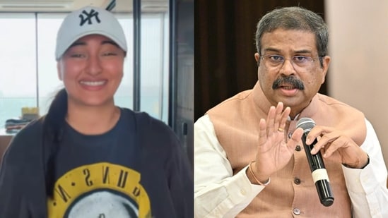 Overjoyed Sonakshi Sinha celebrates Dharmendra Pradhan’s resignation, apologises to Gen Z student protestors: ‘Salute’