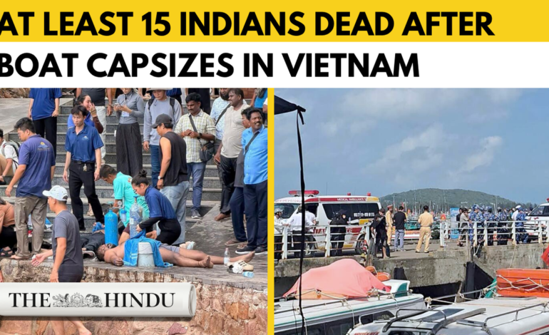 Watch: Boat carrying Indians capsizes in Vietnam; search under way