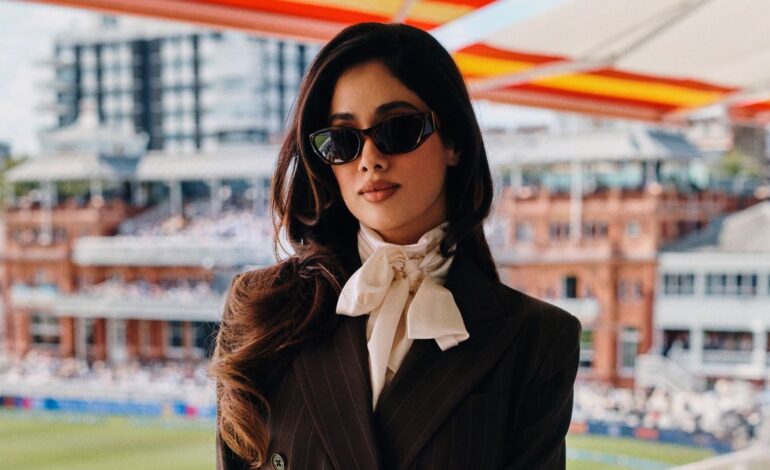 Janhvi Kapoor’s Ralph Lauren look balances sharp tailoring with soft femininity