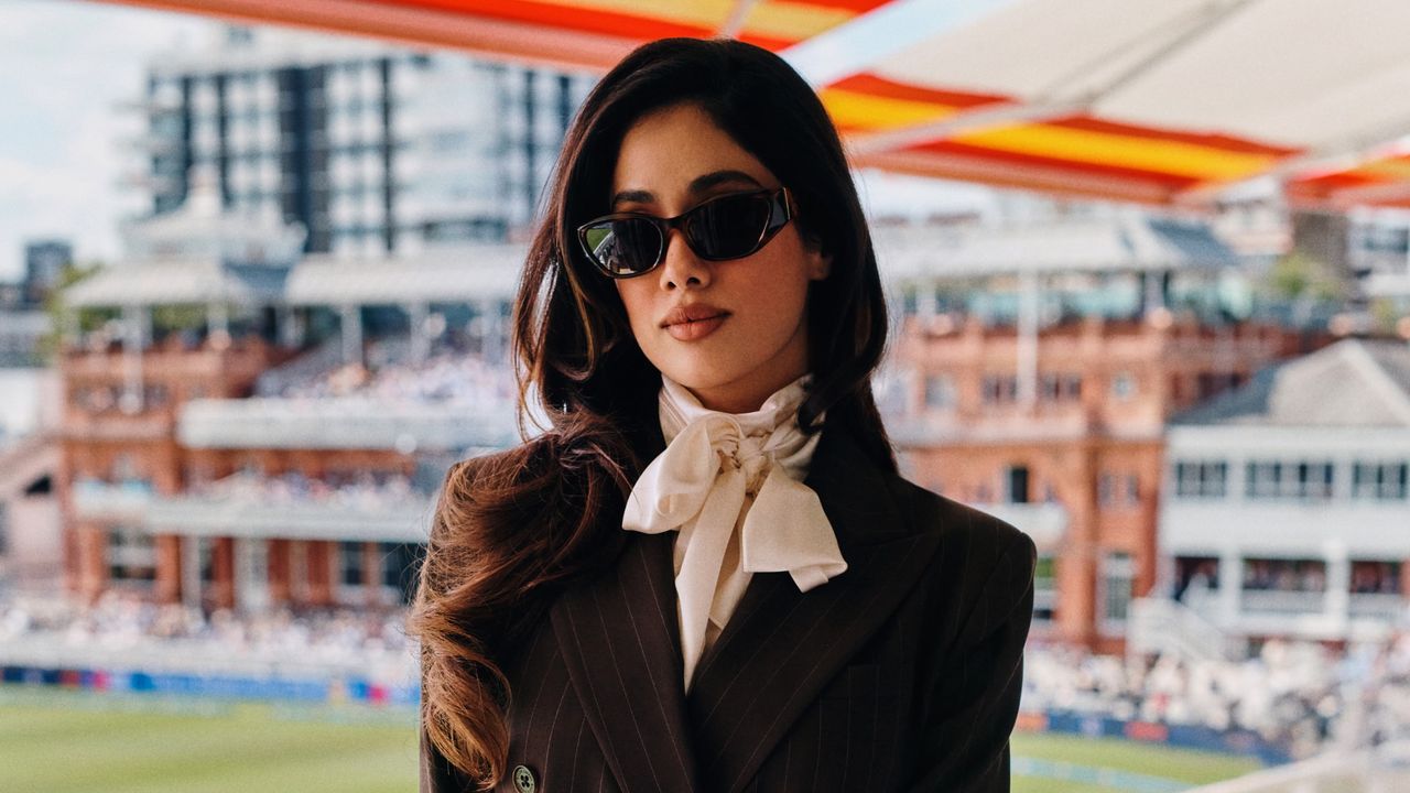 Janhvi Kapoor’s Ralph Lauren look balances sharp tailoring with soft femininity