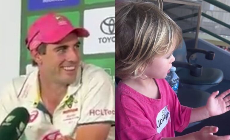 Watch: Pat Cummins’ Adorable Moment With Son Albie During Press Conference In Sydney | Cricketnext News