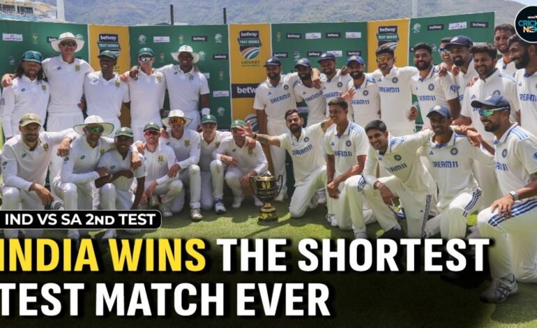 India Registers A Historic Cape Town Win in Record-breaking Time