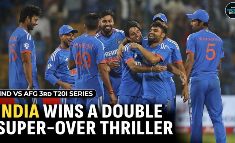 IND vs AFG, 3rd T20I: India Beat Afghanistan in A Double Super-Over Thriller