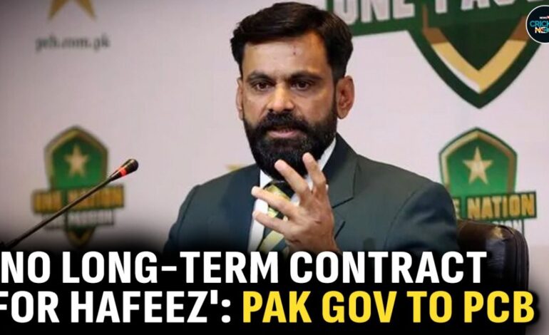 No Long-Term Contract Offer For Mohammad Hafeez: Pakistan Sports Ministry to PCB