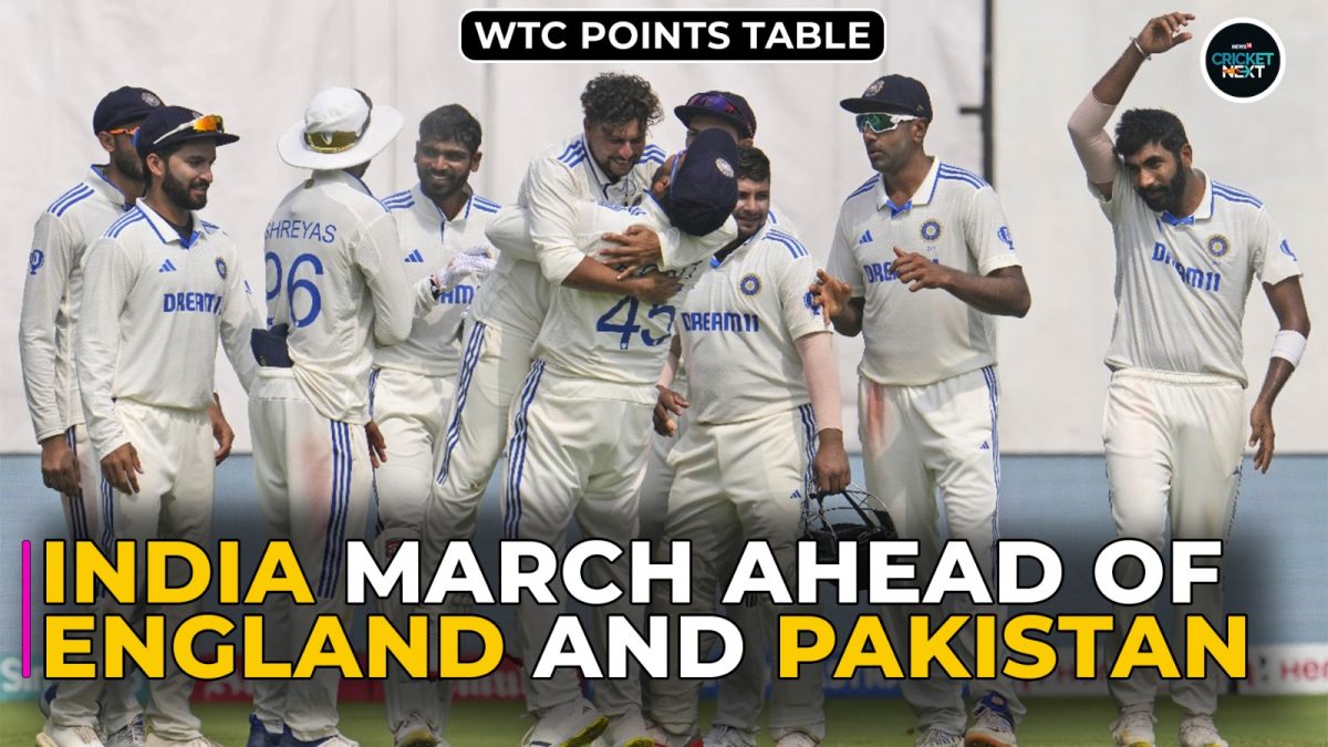 India Reclaim Second Spot on WTC Points Table After Beating England in Vizag