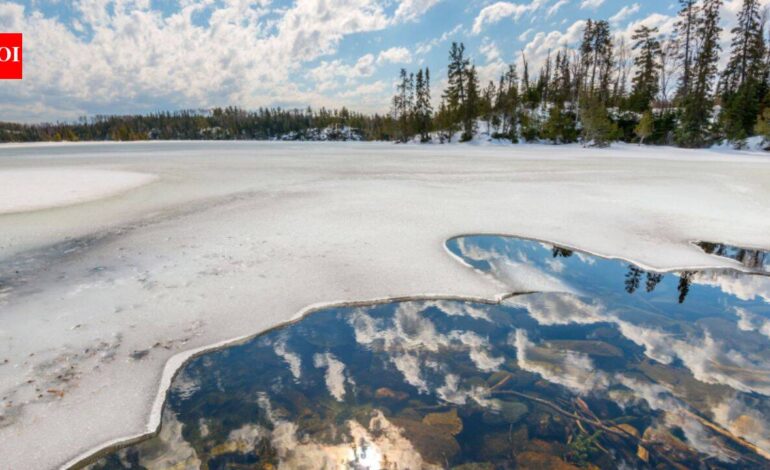 Researchers tracked 724 Northern Hemisphere lakes from 2000 to 2022; above critical winter temperatures, ice-loss sensitivity rose up to 22-fold and could shorten seasons by 40 days