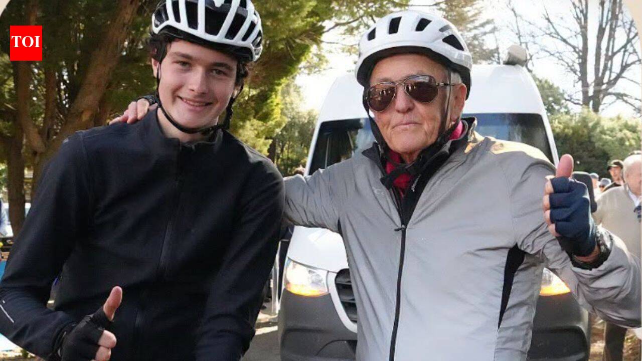 An 82-year-old Australian grandfather and his 18-year-old grandson cycled 5,300km through deserts and headwinds, raising $65,000 for MND support
