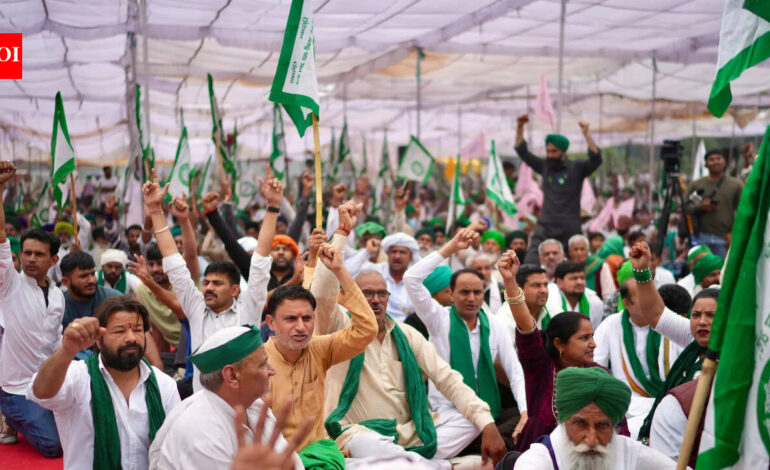 SKM announces farmers’ protests at 100 locations, including Delhi, from November 26 | India News