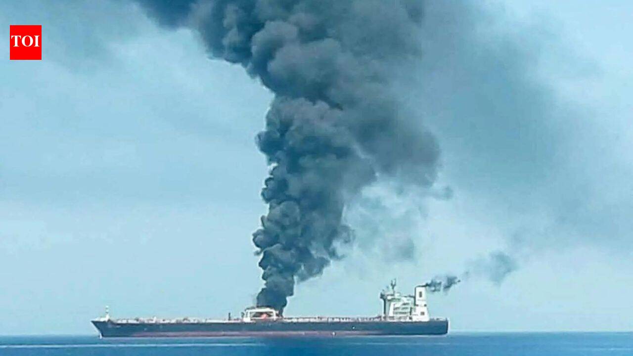 Indian cargo vessel sinks after attack in Yemeni waters; all 14 crew rescued | India News