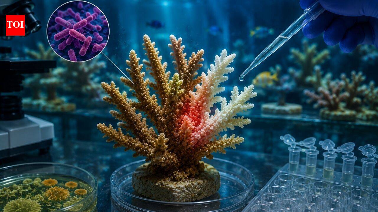 Florida laboratory tests exposed endangered Caribbean corals to predatory bacteria; more than half showed no bleaching beyond the infection site