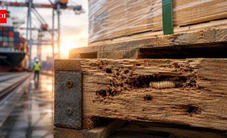 From 1952 to 2020, US inspectors recorded 2,562 woodwasp interceptions; researchers found wooden packaging was the dominant invasion pathway