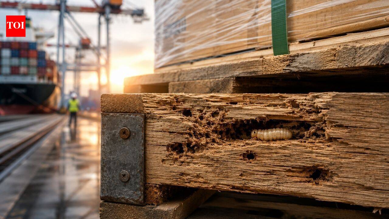 From 1952 to 2020, US inspectors recorded 2,562 woodwasp interceptions; researchers found wooden packaging was the dominant invasion pathway