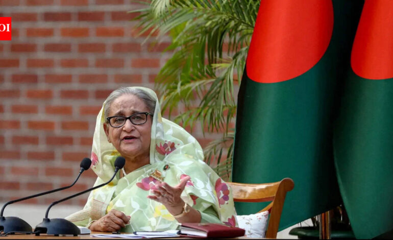 Private entity hosting Hasina’s address, we’ve no involvement: India | India News