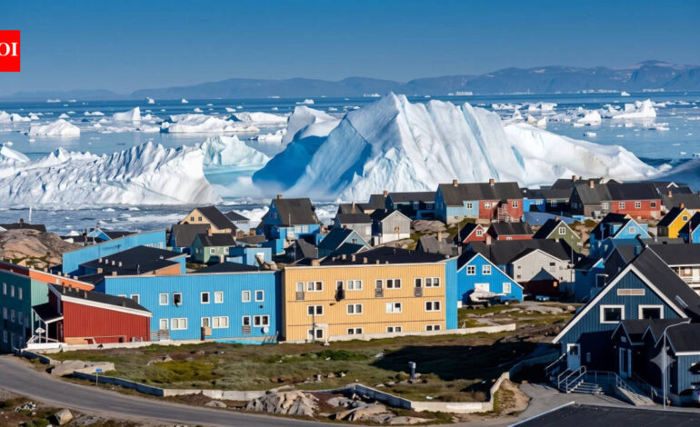 A livestream from Greenland’s UNESCO-listed Ilulissat Icefjord captured a mammoth iceberg rolling over and exposing its blue underside