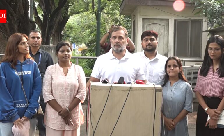 ‘No need to apologise’: Rahul meets student protesters, slams PM Modi, Shah over police brutality | India News