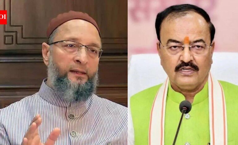 ‘Spewing venom to stay politically relevant’: Owaisi hits back with ‘chair-stool’ jab at Keshav Maurya over madrassa remarks | India News