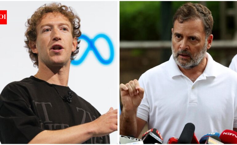 Meta Ceo Apologises: Evening news wrap: Meta CEO Mark Zuckerberg apologises to Centre; Rahul Gandhi meets student protesters, targets PM Modi & more | India News