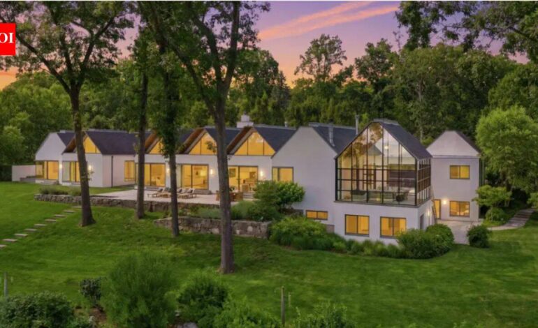 Inside Rob Zombie’s former $6.5 million Origami House with glass walls, waterfalls and a koi sanctuary
