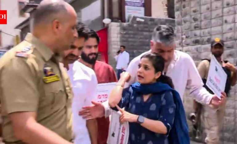 Iltija faces FIR, questioning over ‘assault’ on cop, accuses police of manhandling; Omar calls it ‘fixed match’ | India News