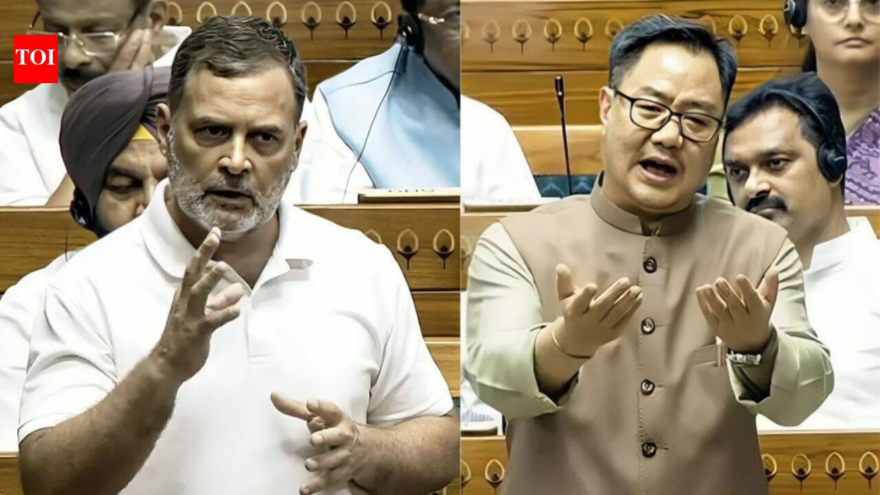 ‘Congress not realising own errors’: Rijiju draws parallel with Indira Gandhi post Emergency | India News