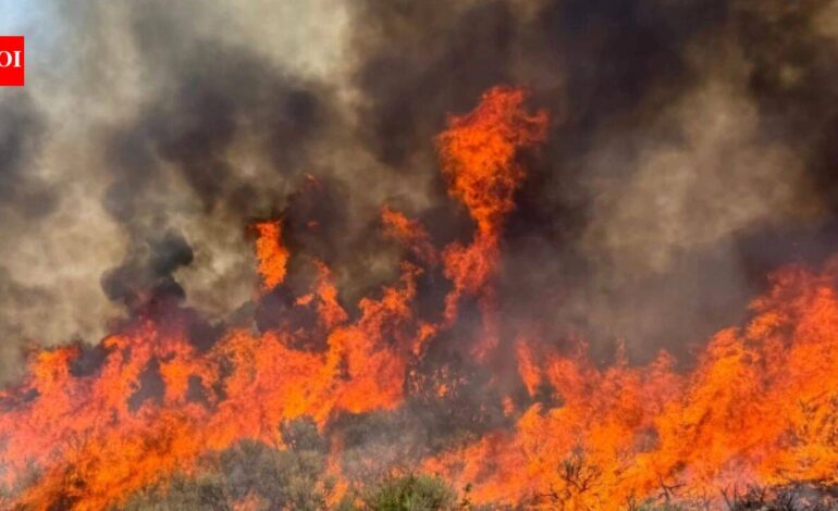 Utah wildfire: Helicopter carrying 2 crashes while fighting massive blaze, sparks new fire