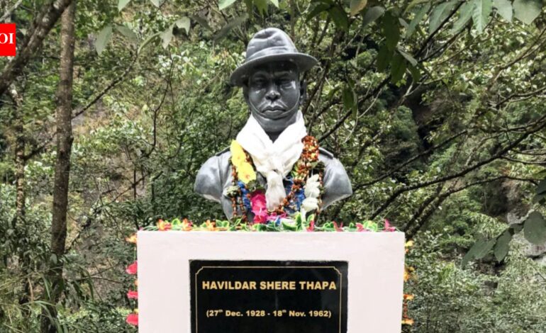 Two memorials of 1962 war heroes figure in 27 places formally named in Arunachal | India News