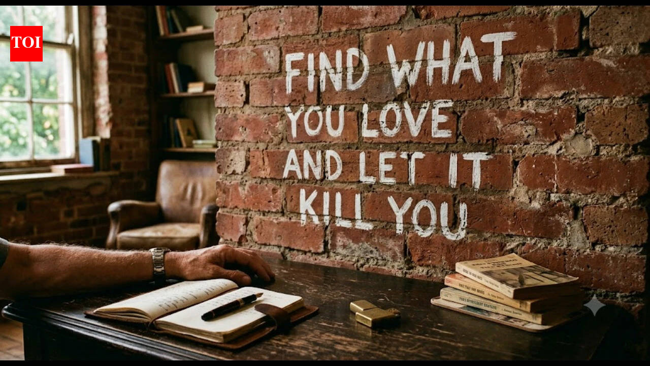 Quote of the day on love: ‘Find what you love and let it kill you’