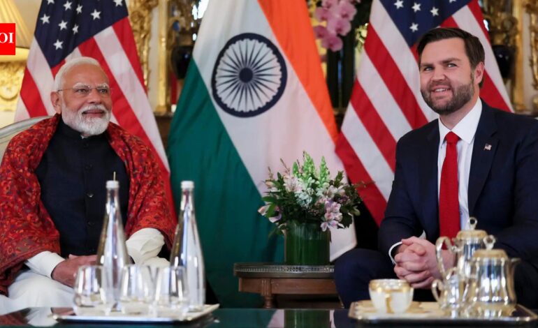 US Vice President JD Vance calls PM Modi to discuss boosting ties | India News
