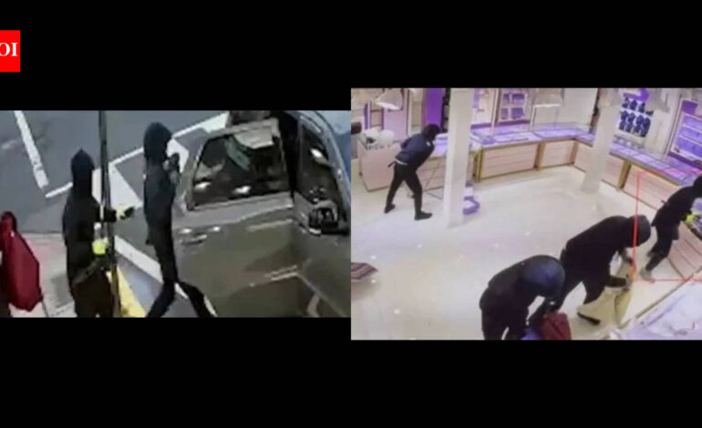 Smash-and-grab jewelry heist at Indian store in New Jersey: Valuables worth $1 million stolen in 1 minute