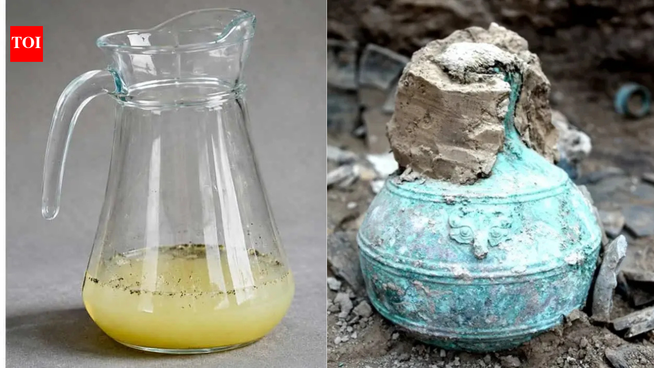 2,300-year-old beer, well preserved inside an ancient bronze bottle containing nearly a gallon of liquid with more than 2,400 chemical compounds, was discovered by archaeologists |