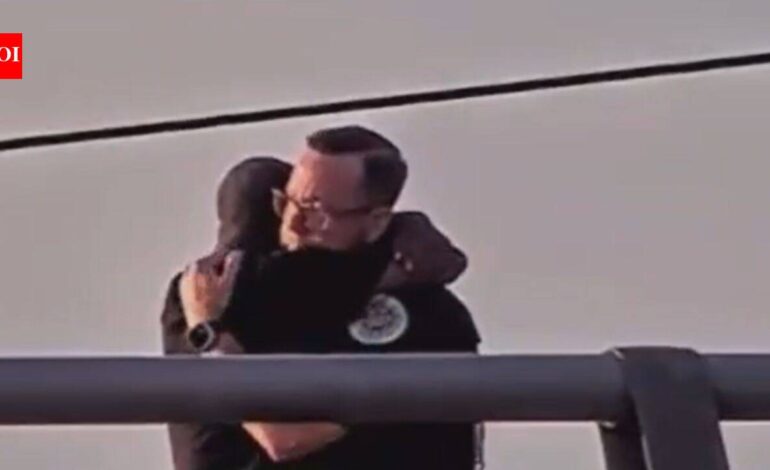 ‘You are loved’: US cop hugs man battling mental health crisis, talks him out of jumping off bridge