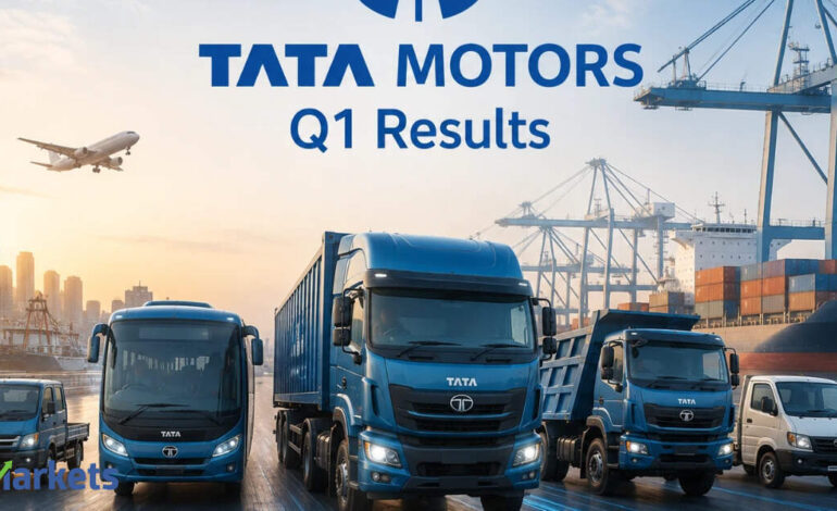 Tata Motors CV Q1 Results: Net profit soars 83% YoY to Rs 2,560 cr on one-time gain from Tata Capital; revenue jumps 19%