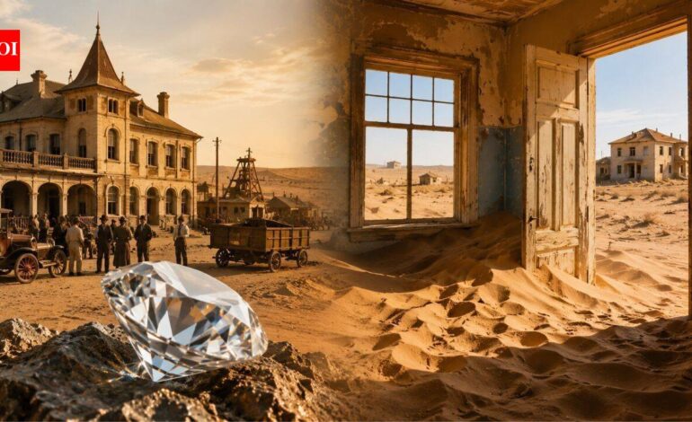 In 1908, diamonds brought sudden wealth to Namibia’s desert. By 1956, Kolmanskop had become a ghost town
