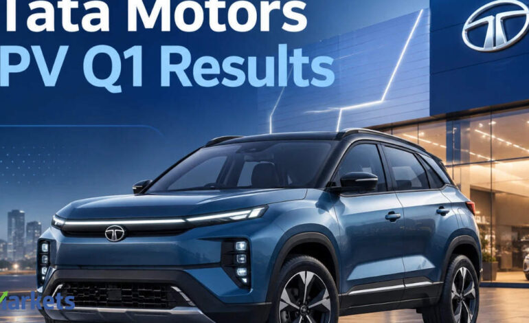 Tata Motors PV Q1 Results: Net profit plunges 80% YoY to Rs 775 crore, revenue rises 9%