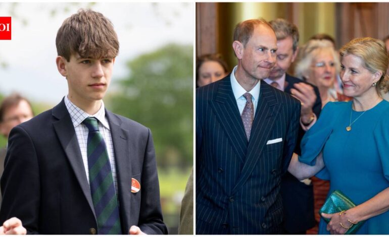 James, 18, Earl of Wessex, passes A-levels, to study rural land management at Royal Agricultural University after working as a farmhand at King Charles’ Sandringham estate