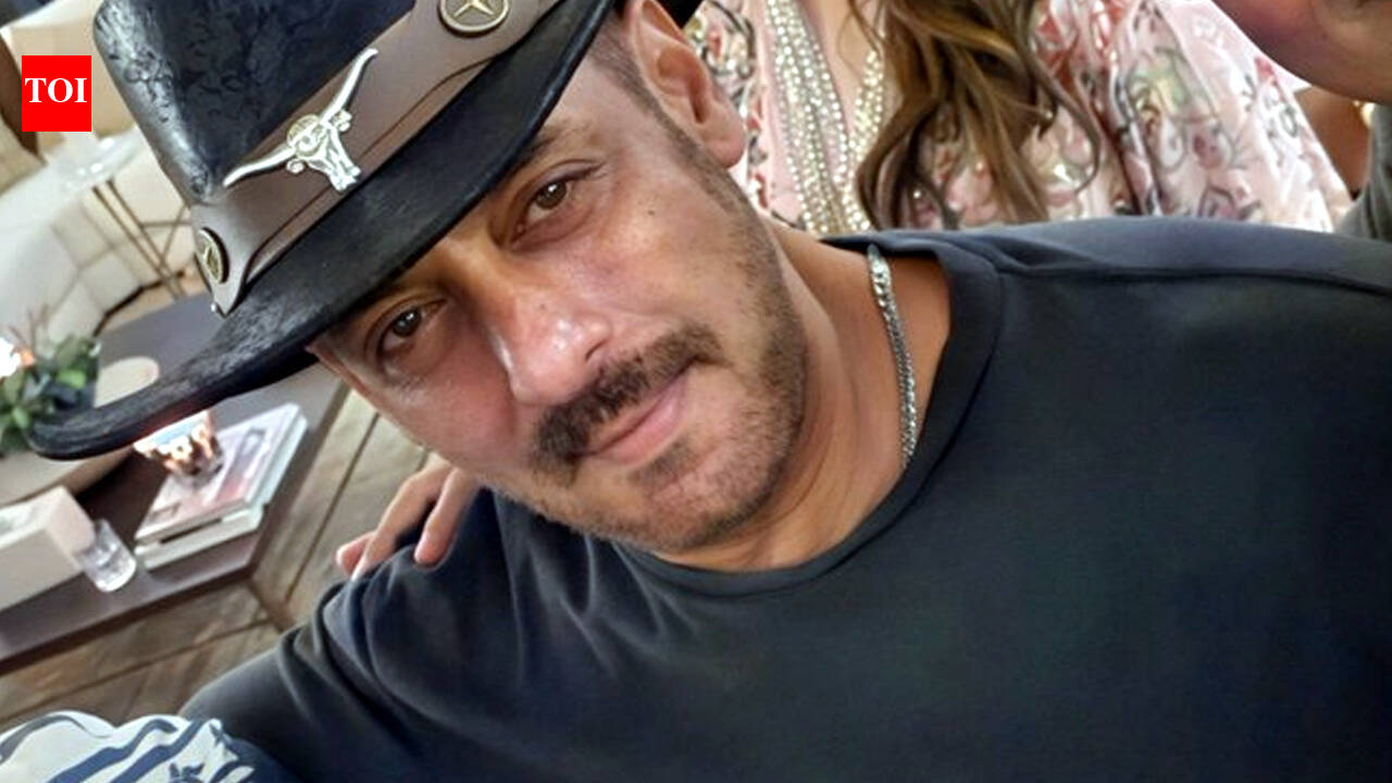 Salman Khan attends David Dhawan’s 75th birthday bash; Poses for pics with Varun Dhawan, Sajid Nadiadwala
