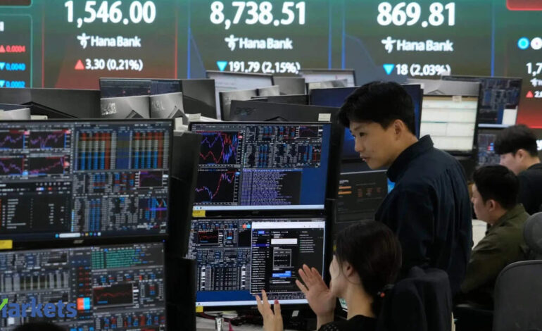 Global Market Today: Asian shares mixed, dollar dips as Fed hike bets ease